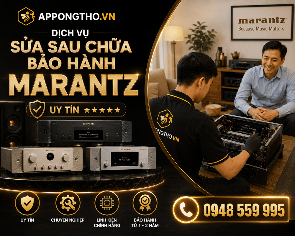 1. Sửa chữa ngoài bảo hành Marantz tại Ba Đình - Hà Nội