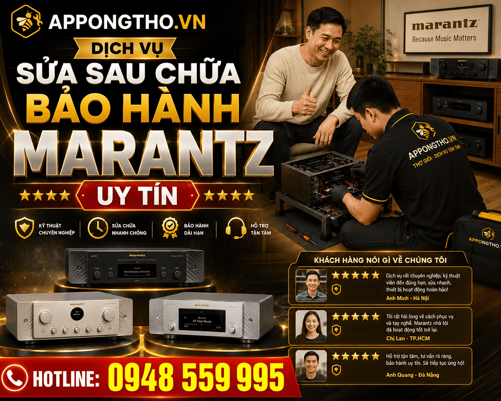 10. Sửa chữa ngoài bảo hành Marantz tại Bắc Từ Liêm - Hà Nội