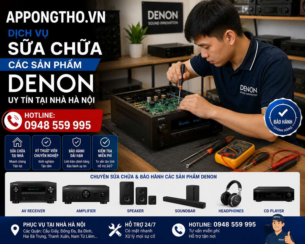 Tầm quan trọng của dịch vụ sửa chữa bảo hành Denon