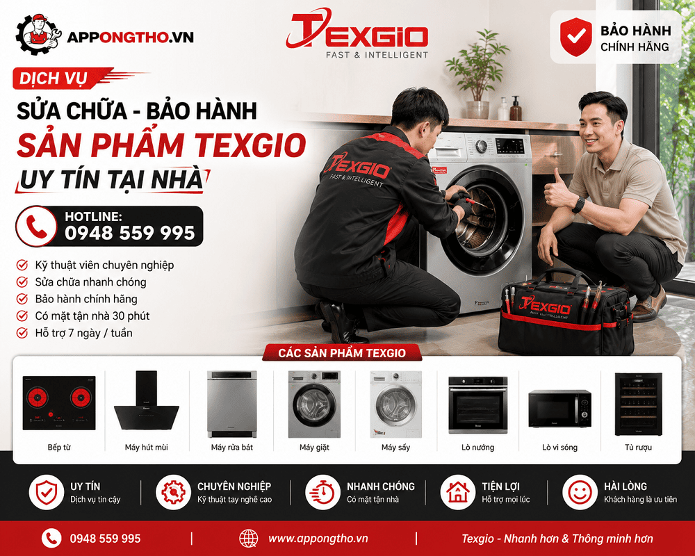 Sửa chữa bảo hành sản phẩm Texgio là gì?