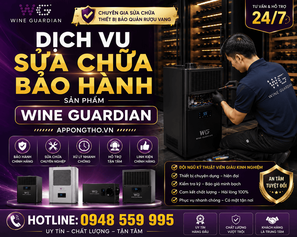 30 Trung tâm sửa chữa sau bảo hành Wine Guardian tại Hà Nội