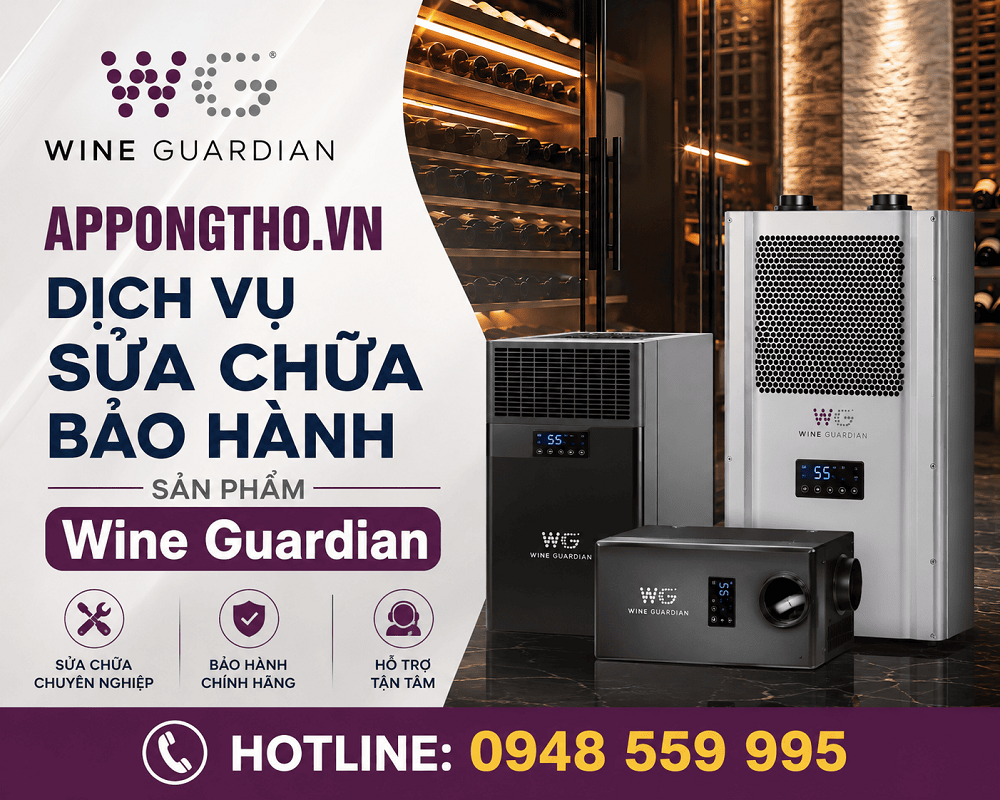 1. Sửa chữa sau bảo hành Wine Guardian tại Ba Đình - Hà Nội