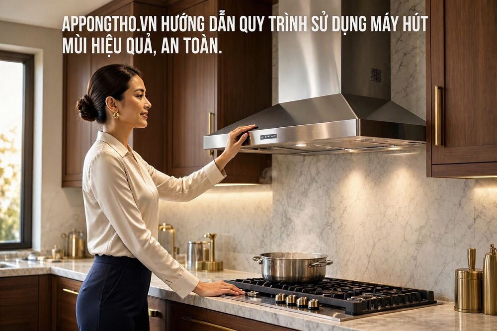 Bước 5: Đóng cửa hoặc điều chỉnh không gian bếp hợp lý