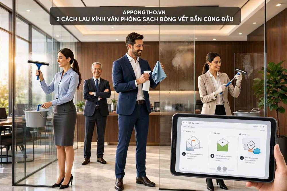Lợi ích của việc lau sạch kính văn phòng có vết cứng đầu