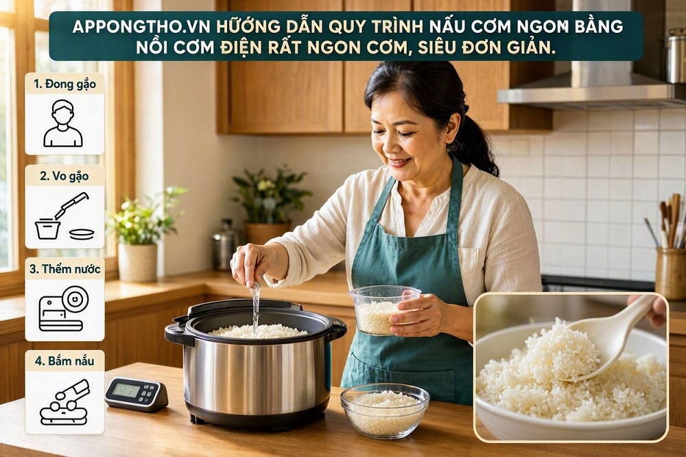 Tiêu chí nấu cơm ngon bằng nồi cơm điện là gì
