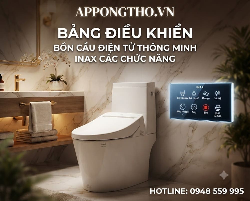 Hướng Dẫn Sử Dụng Bồn Cầu Thông Minh INAX Các Chức Năng