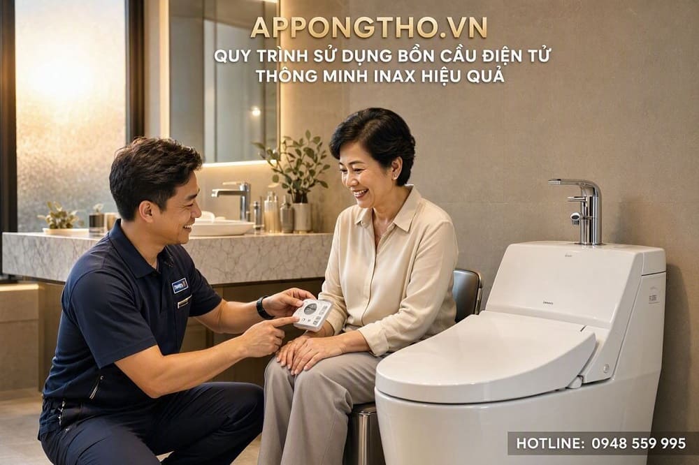 Bảng điều khiển điện tử bồn cầu thông minh INAX