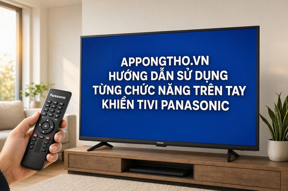 Các bước sử dụng tay khiển tivi Panasonic