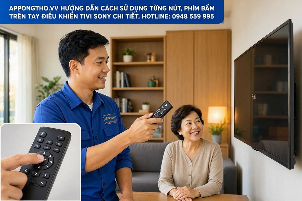 Cách Sử Dụng Điều Khiển Tivi Sony Chi Tiết Từng Chức Năng