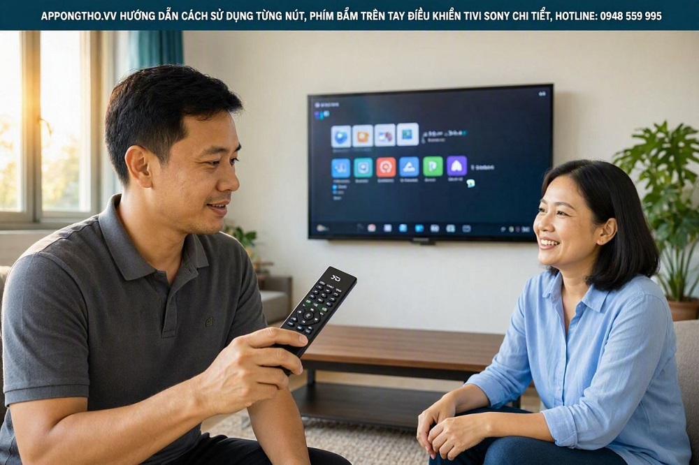Danh sách các nút điều khiển tivi sony