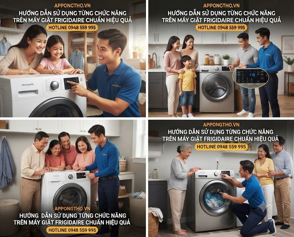 Hướng Dẫn Sử Dụng Máy Giặt Frigidaire Tối Ưu Từng Chức Năng