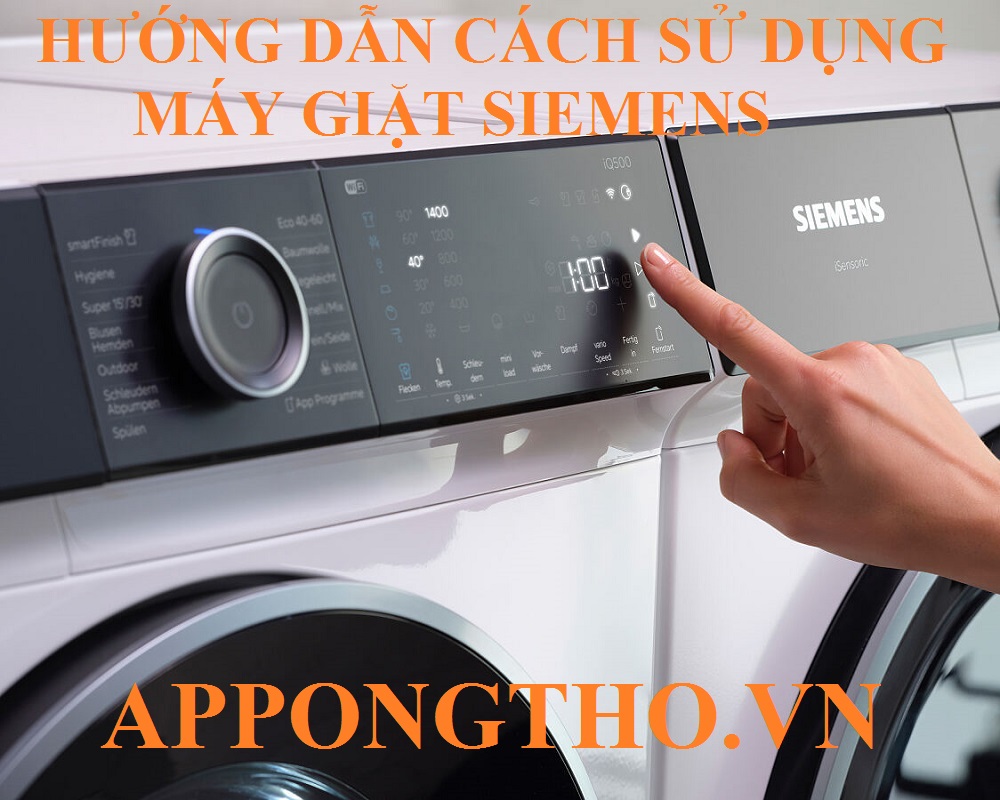 Cách máy giặt Siemens hoạt động