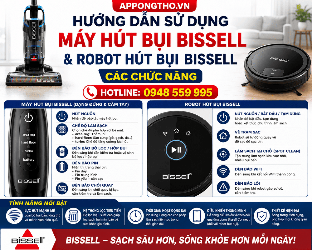 Sử dụng máy hút bụi Bissell là gì?