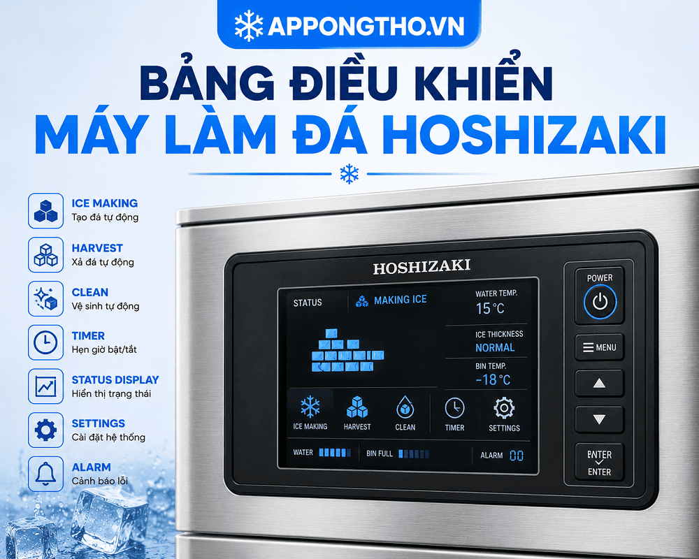 Sử dụng máy làm đá Hoshizaki là gì?