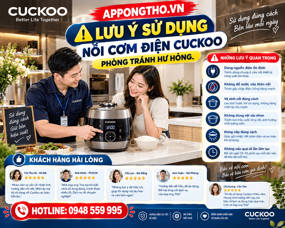 Lợi ích khi biết sử dụng nồi cơm điện Cuckoo hiệu quả