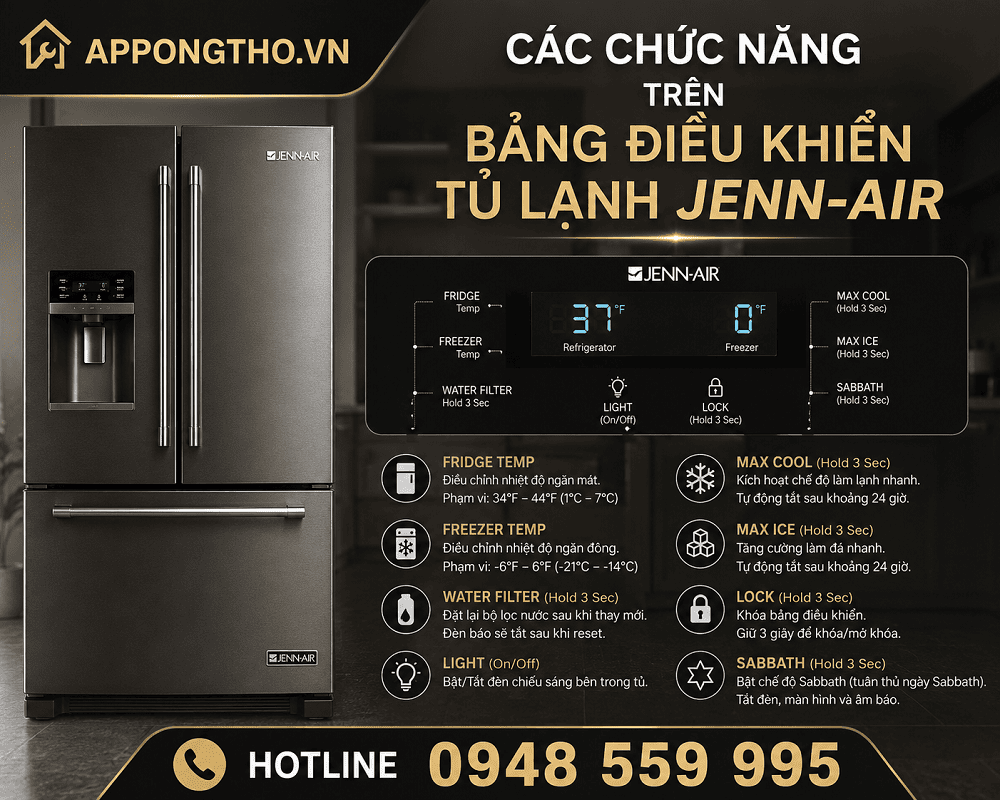 Sử dụng tủ lạnh Jenn-Air là gì?