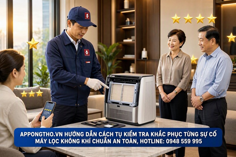 Lợi ích khi biết tự kiểm tra, khắc phục sự cố máy lọc không khí