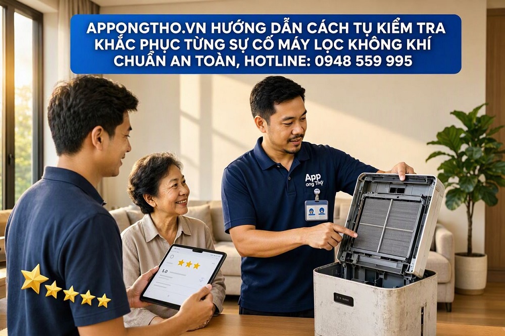 Cách sửa máy lọc không khí đơn giản gia đình