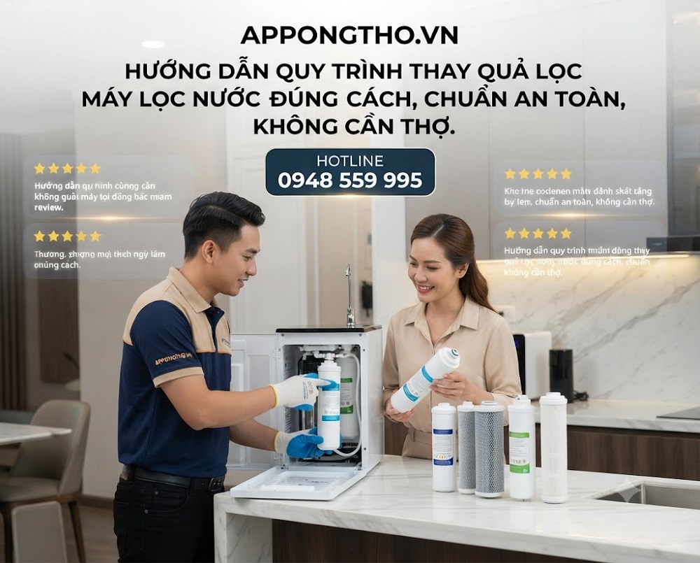 Lợi ích khi biết thay quả lọc nước đúng thời điểm