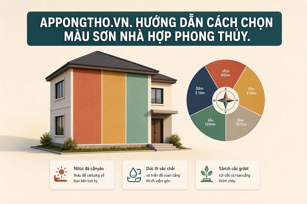 Màu sơn nhà theo mệnh là gì?