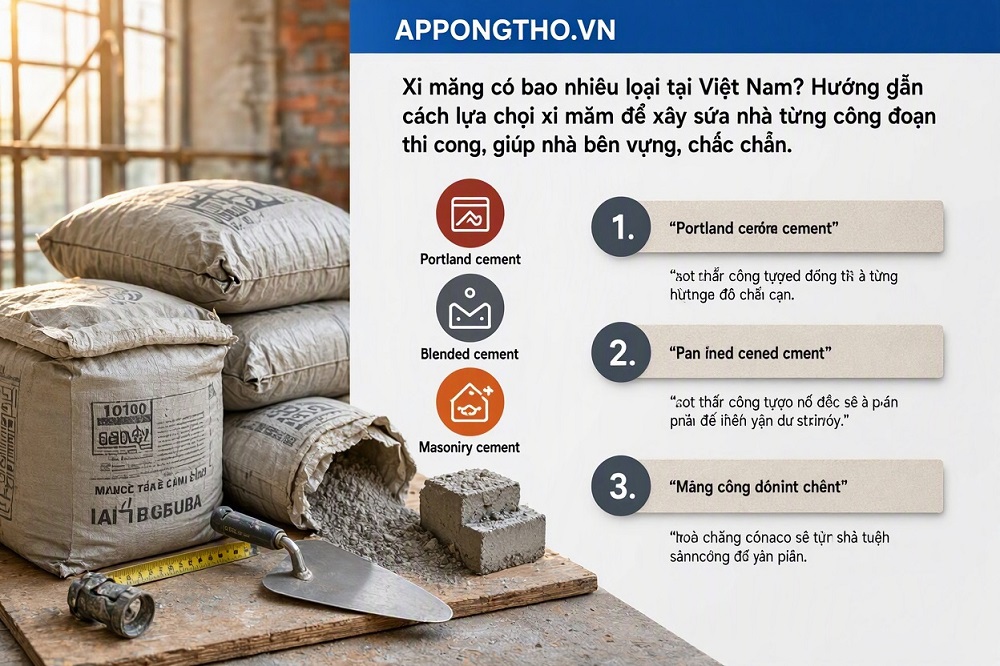 Nên Chọn Xi Măng Thương Hiệu Nào Để Xây Sửa Nhà?