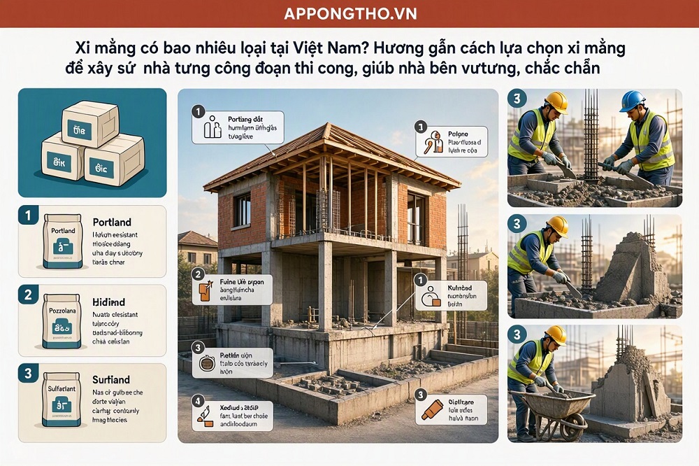 Tầm quan trọng của xi măng đối với xây sửa nhà