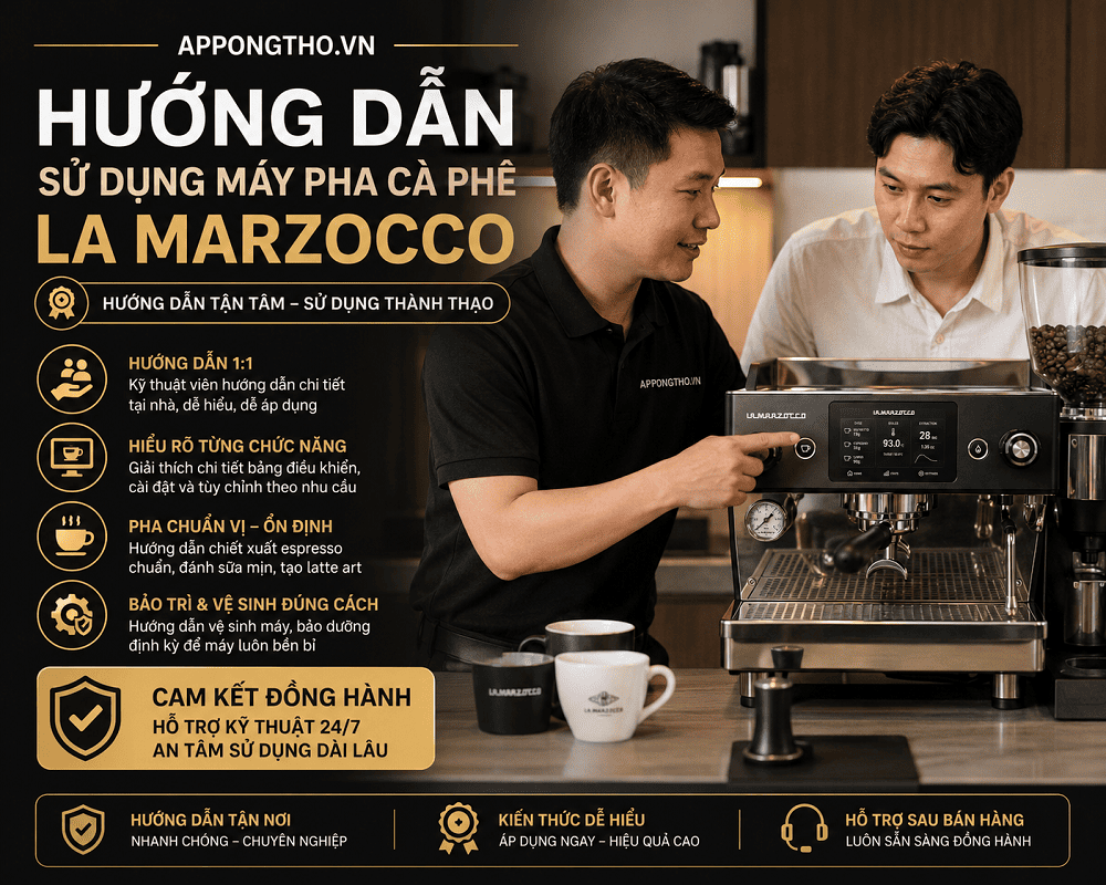 Hướng Dẫn Sử Dụng Máy Pha Cà Phê La Marzocco Chuẩn An Toàn
