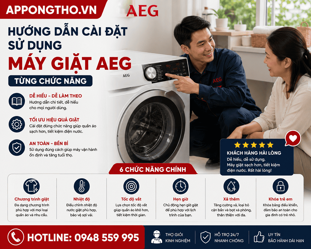 Sử dụng máy giặt AEG là gì?