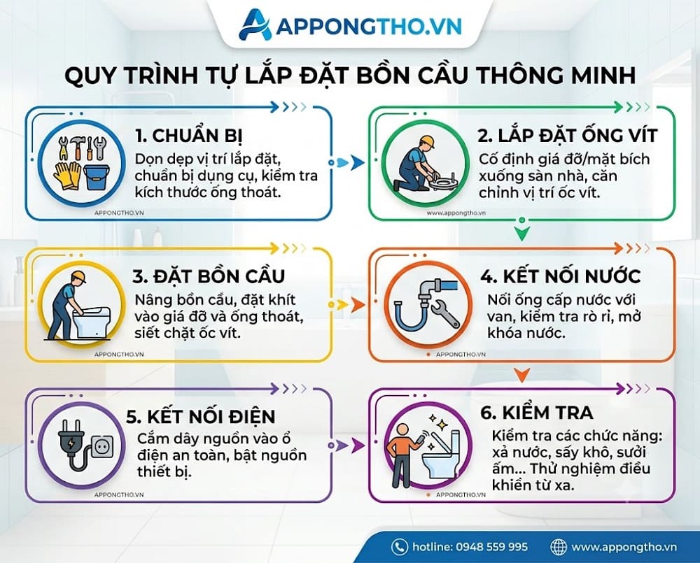 Lắp đặt bồn cầu thông minh là gì?