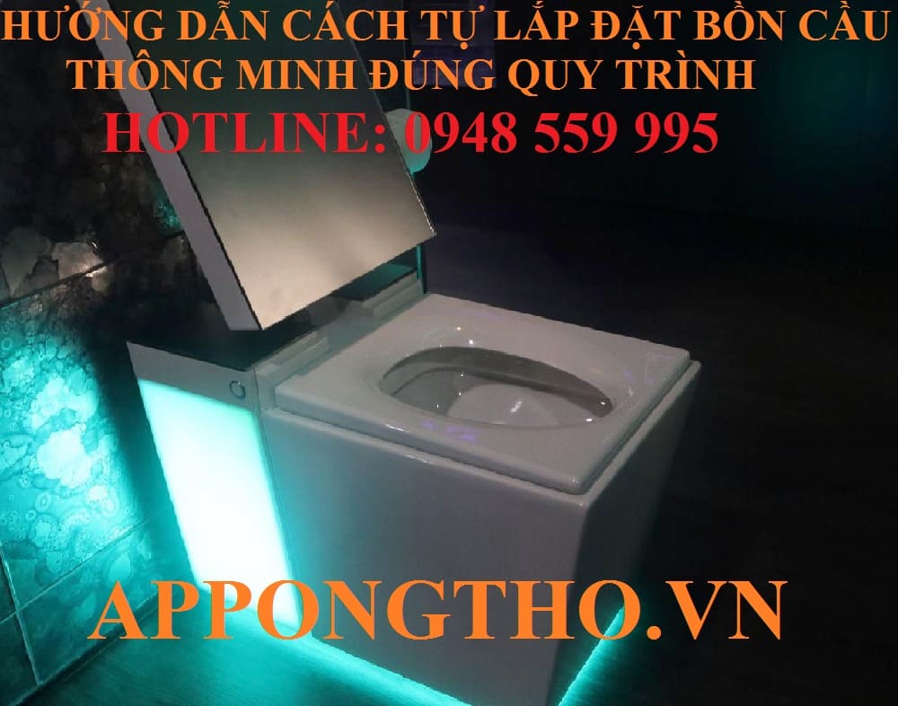 Quy trình lắp đặt bồn cầu thông minh