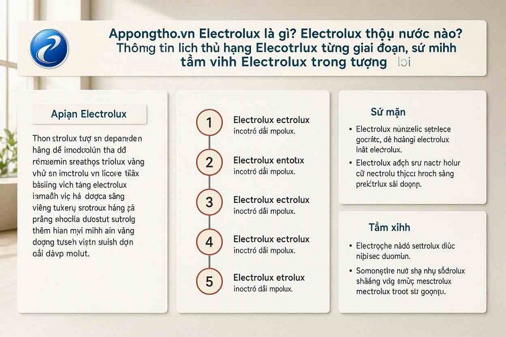 Hãng Electrolux Thuộc Nước Nào? Tìm Hiểu Lịch Sử Thương Hiệu