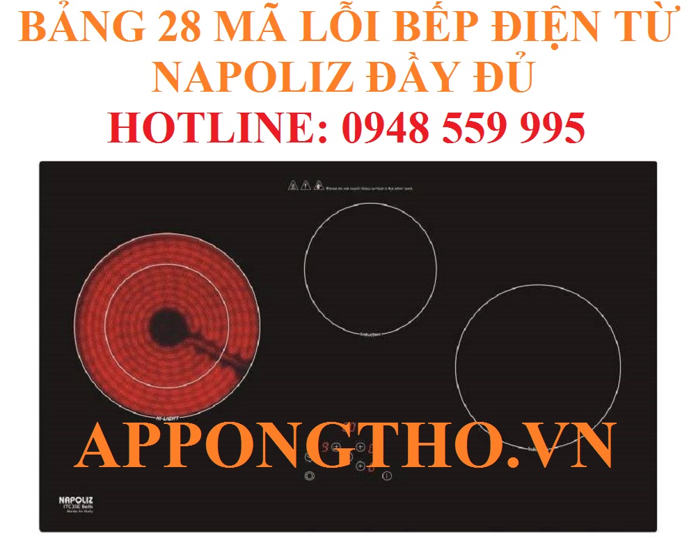 Tầm quan trọng của việc hiểu mã lỗi bếp từ Napoliz với người dùng