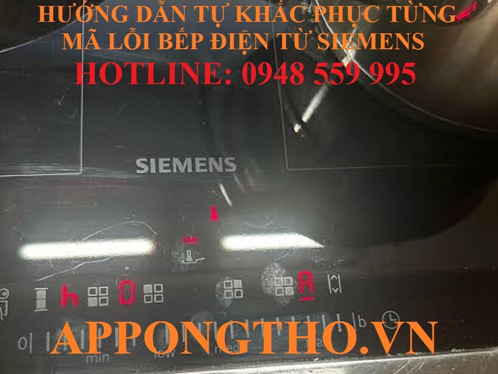 🔧 28. Bếp từ Siemens báo lỗi E0512 – Quá dòng