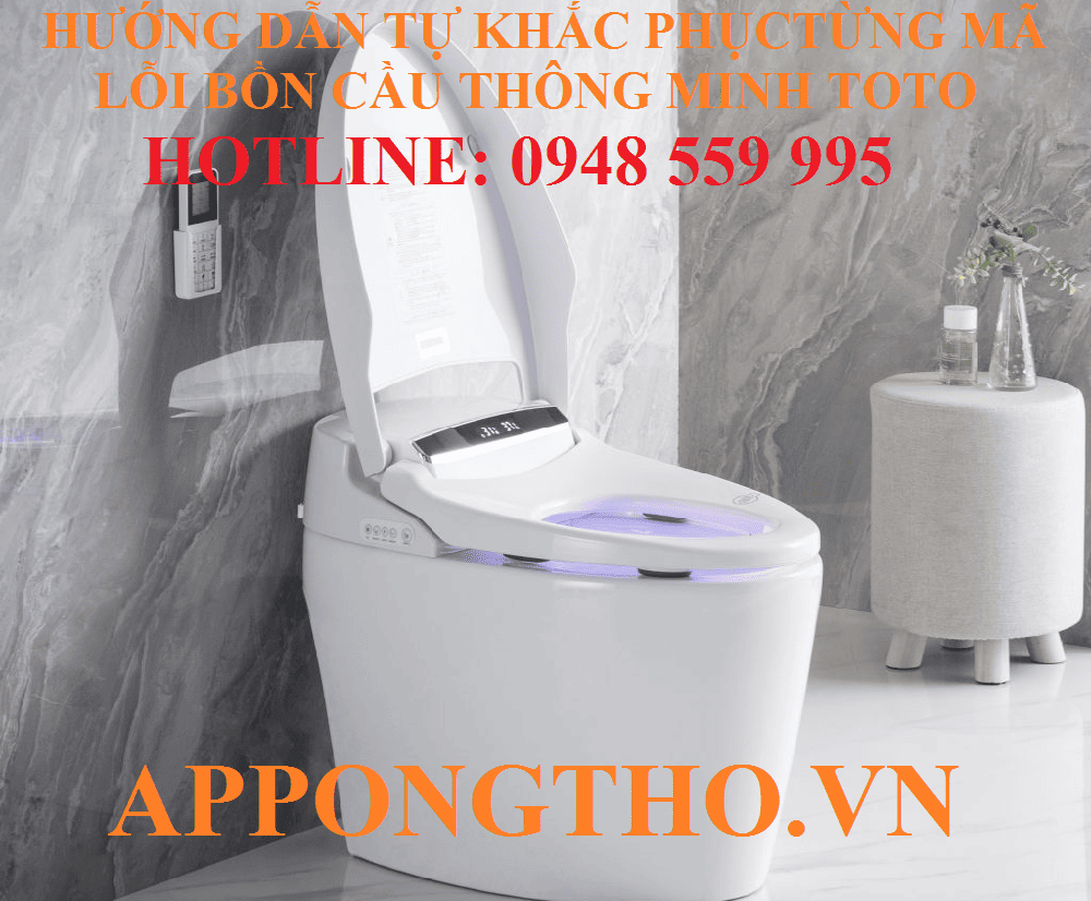 10. Bồn cầu TOTO báo lỗi E13 – Lỗi hệ thống khử mùi