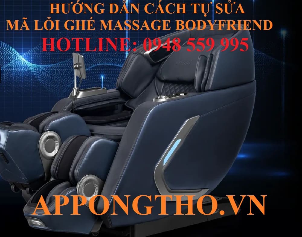 25. Ghế massage Bodyfriend báo lỗi E50, E51 – Lỗi điều khiển hiển thị