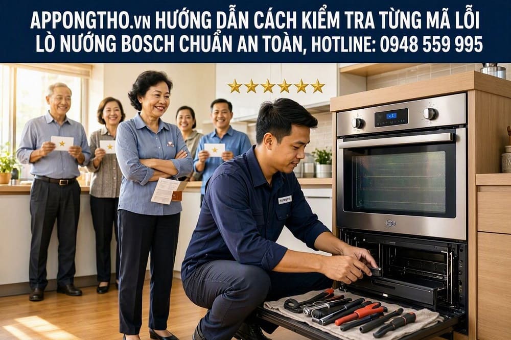 6 Cách phòng tránh lò nướng Bosch báo lỗi