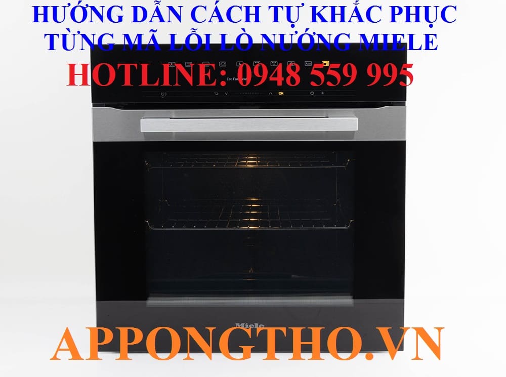 Mục đích nhà sản xuất tích hợp mã lỗi trên lò nướng Miele
