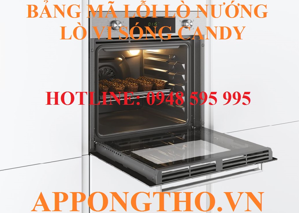 Bảng mã lỗi lò nướng Candy