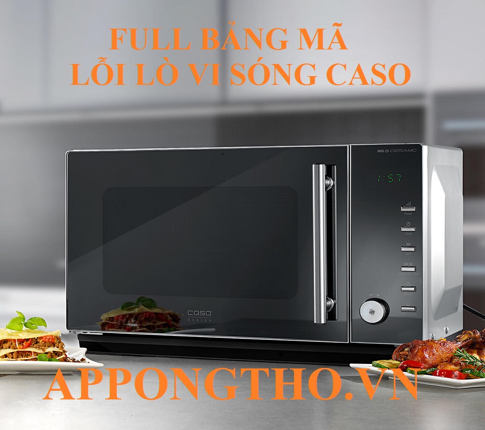Bảng mã lỗi lò vi sóng Caso Inverter
