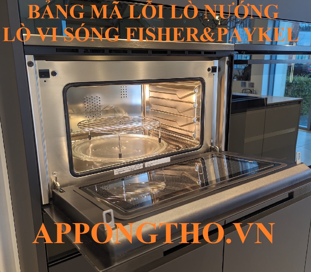 Bảng mã lỗi lò vi sóng Fisher & Paykel
