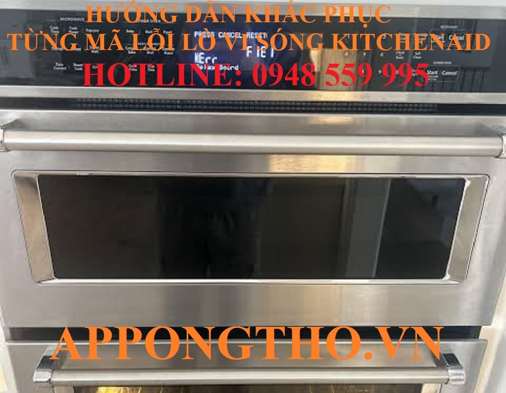 4. Lò vi sóng KitchenAid báo F2 / F2E0 – Kẹt phím