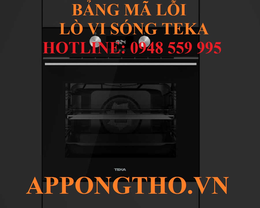 Bảng mã lỗi lò vi sóng Teka