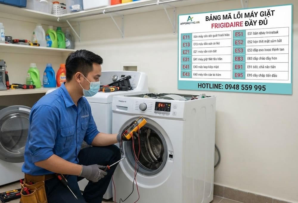 Mã lỗi máy giặt Frigidaire là gì?