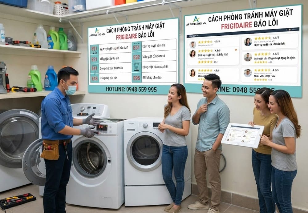 1. Máy giặt Frigidaire báo E11 – Cấp nước chậm