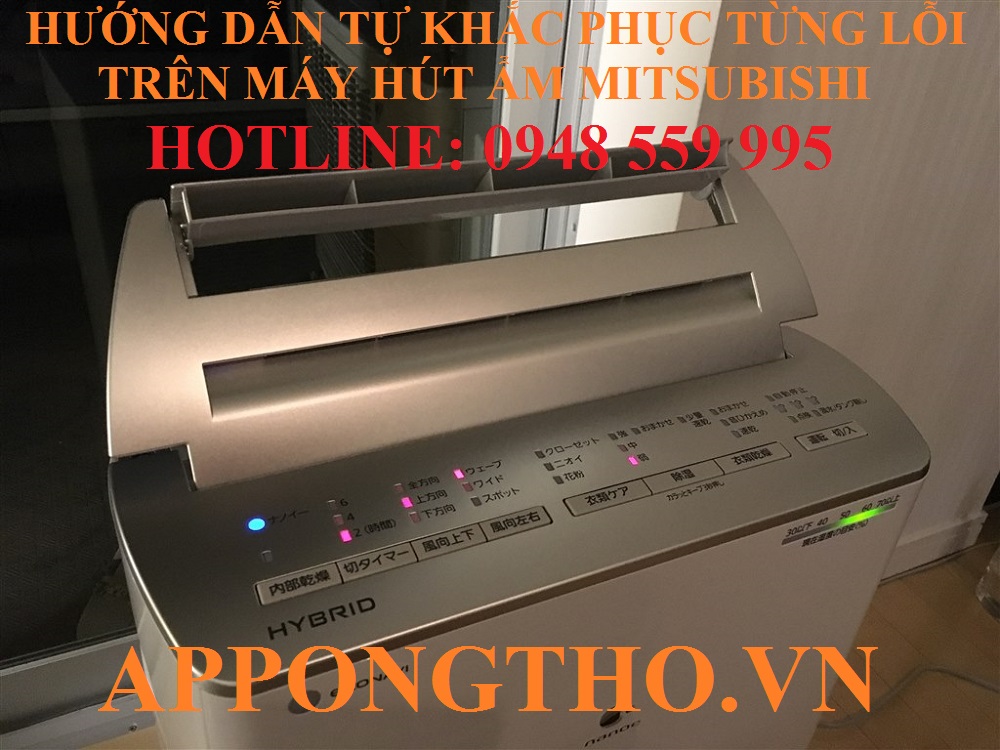 4) Máy hút ẩm Mitsubishi lỗi E2 – Hỏng cảm biến ẩm