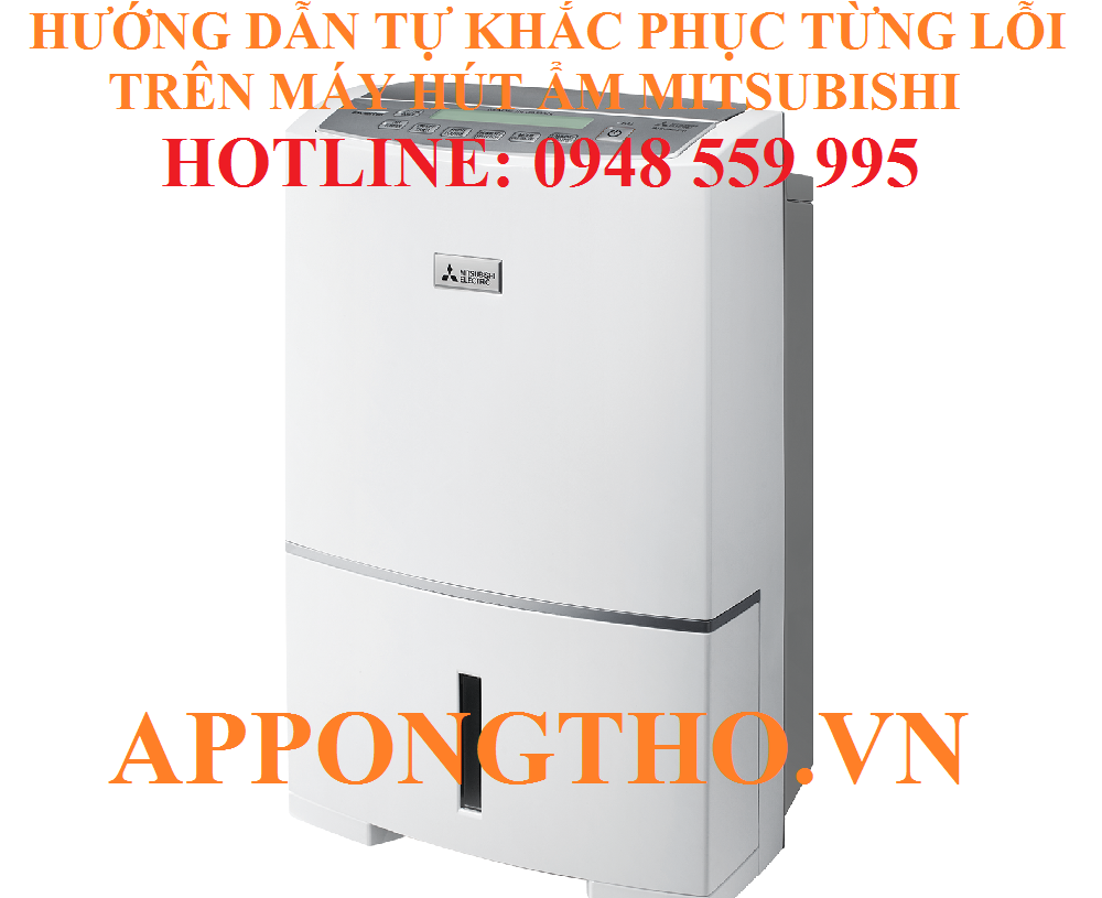 6) Máy hút ẩm Mitsubishi lỗi E4 – Lỗi xả tuyết