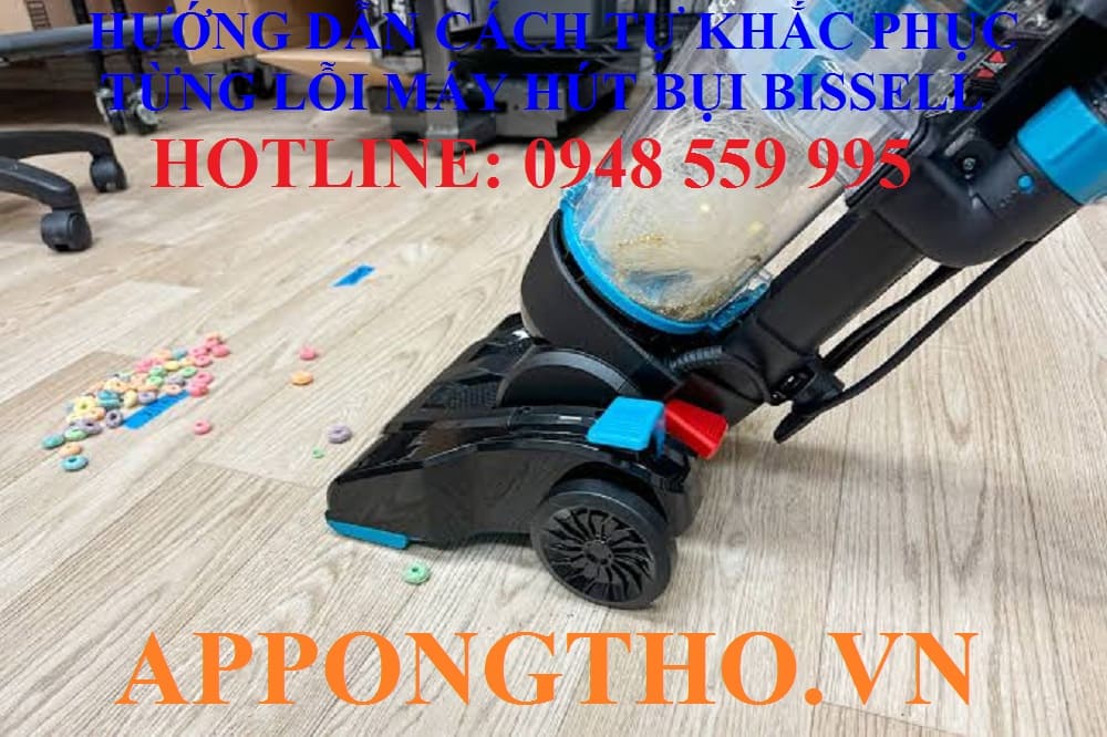 10. Máy hút bụi Bissell báo Side Brush – Kẹt chổi cạnh