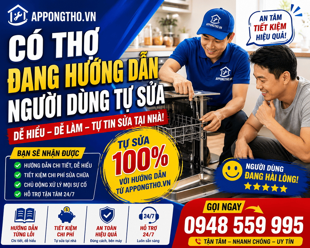 Cách phòng tránh máy rửa bát Bauknecht báo lỗi