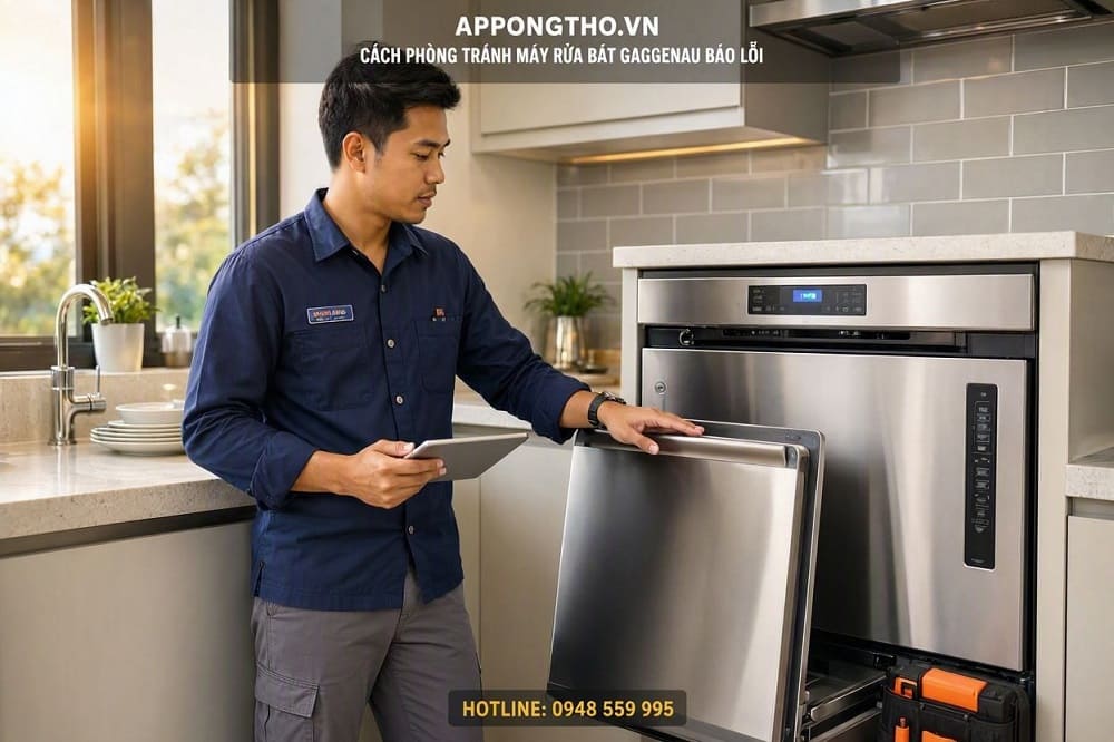 7 Cách phòng tránh máy rửa bát Gaggenau báo lỗi