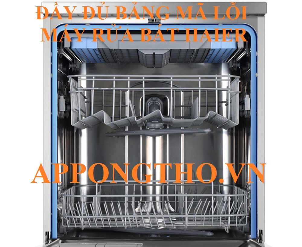 Bảng mã lỗi máy rửa bát Haier